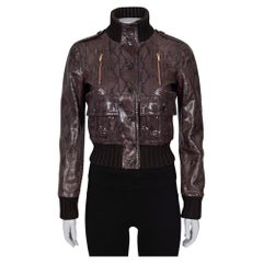 Gucci Python Leather Jacket - IT 38 / XS