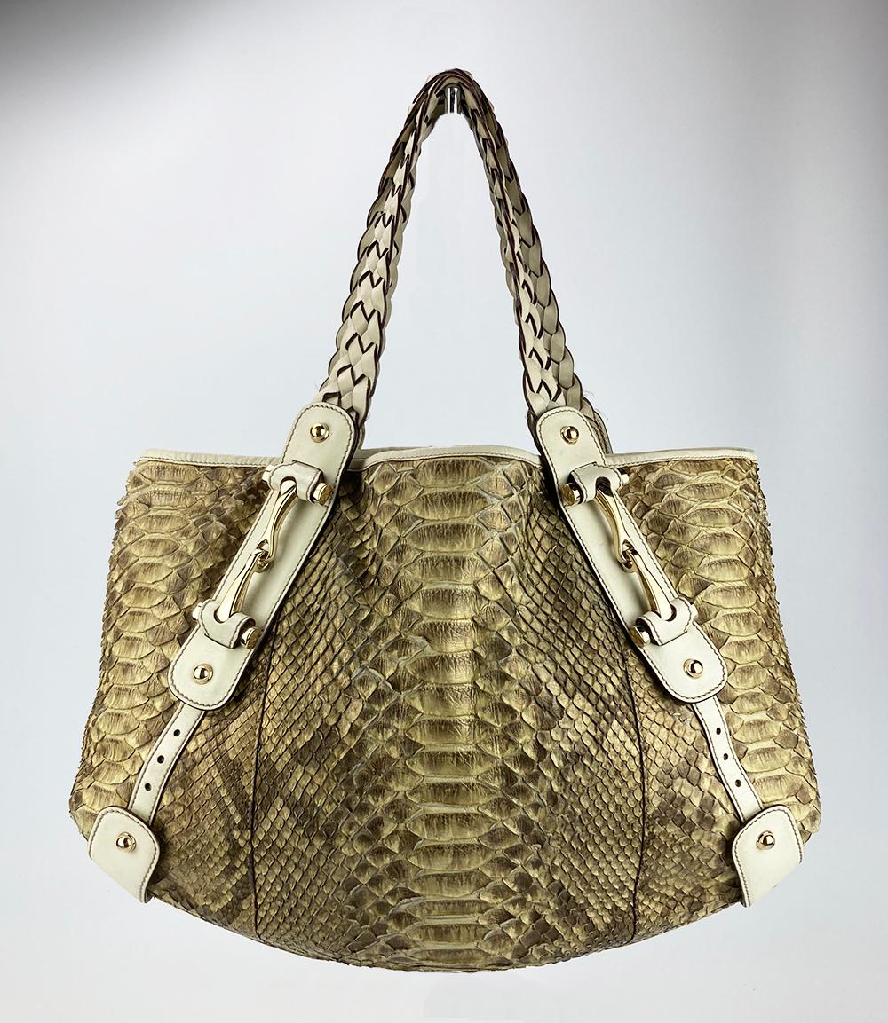 Women's Gucci Python Pelham Shoulder Bag For Sale