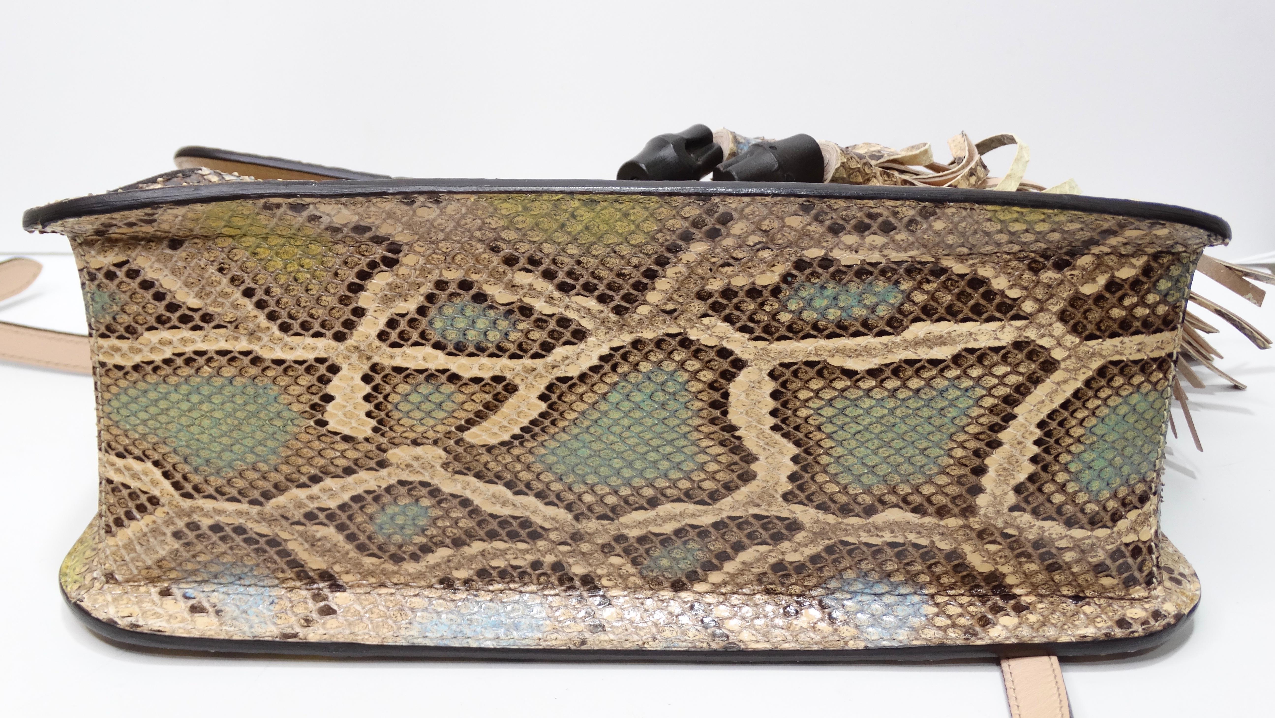 Gucci Python Tassel Crossbody Bag For Sale 5