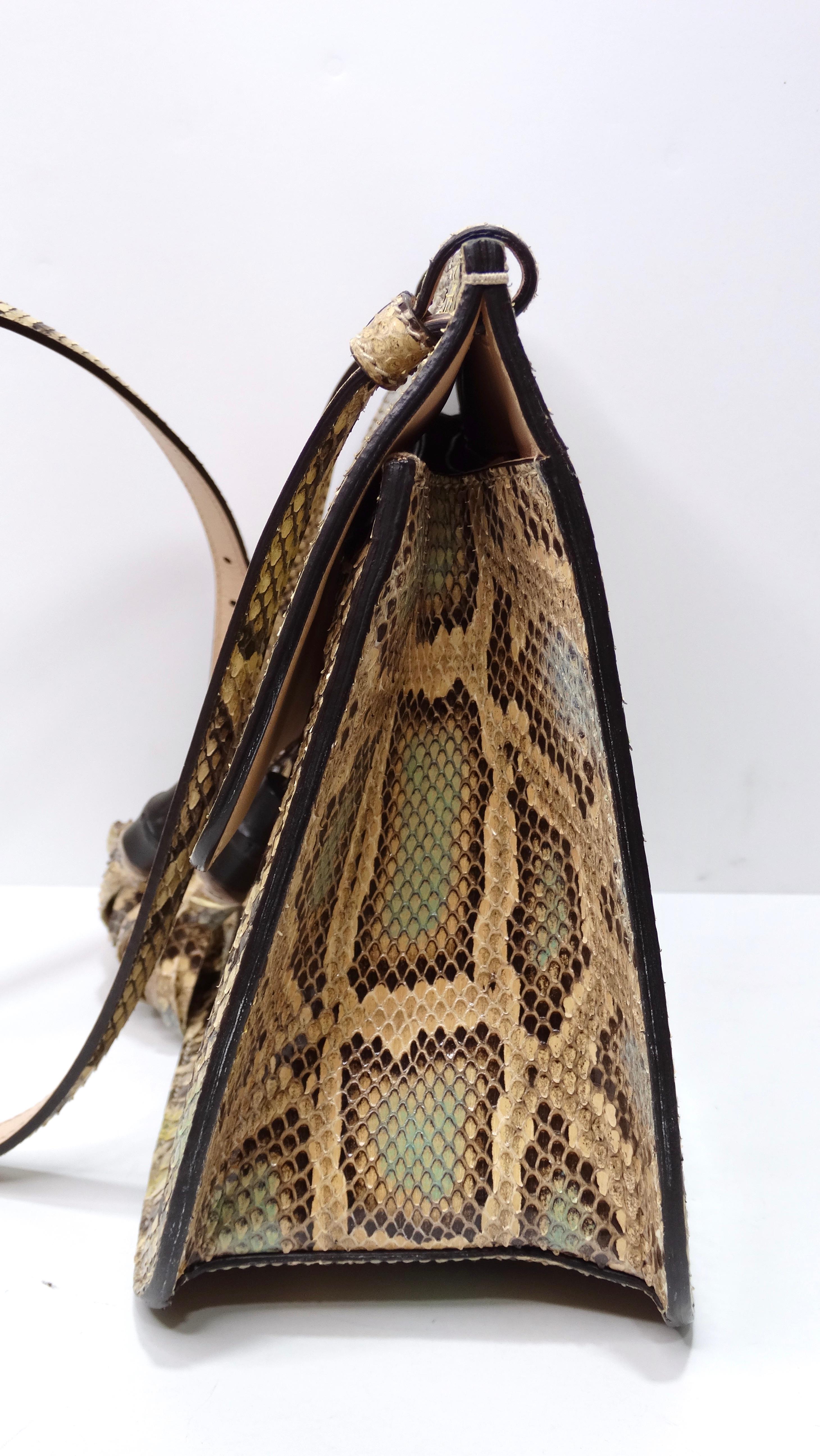 Women's or Men's Gucci Python Tassel Crossbody Bag For Sale