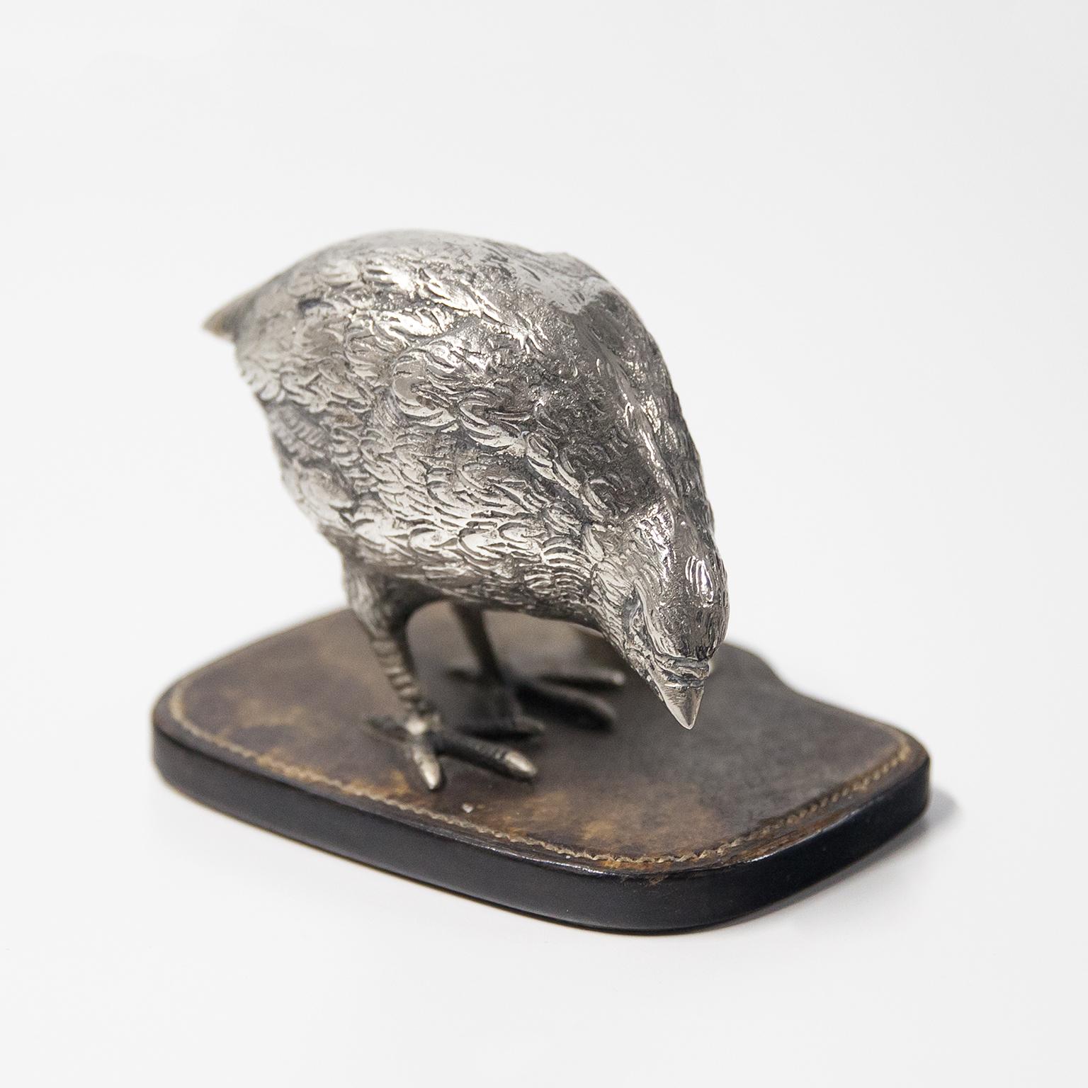 Italian Gucci Quail Pen Holder 1970s For Sale