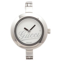GUCCI Quartz 105 Watch Bezels Gucci Ladies Silver Bangle watch