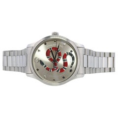 GUCCI Quarz 126.4 Uhr. Gucci G Timeless Runde Schlange Damen. Box und Papiere