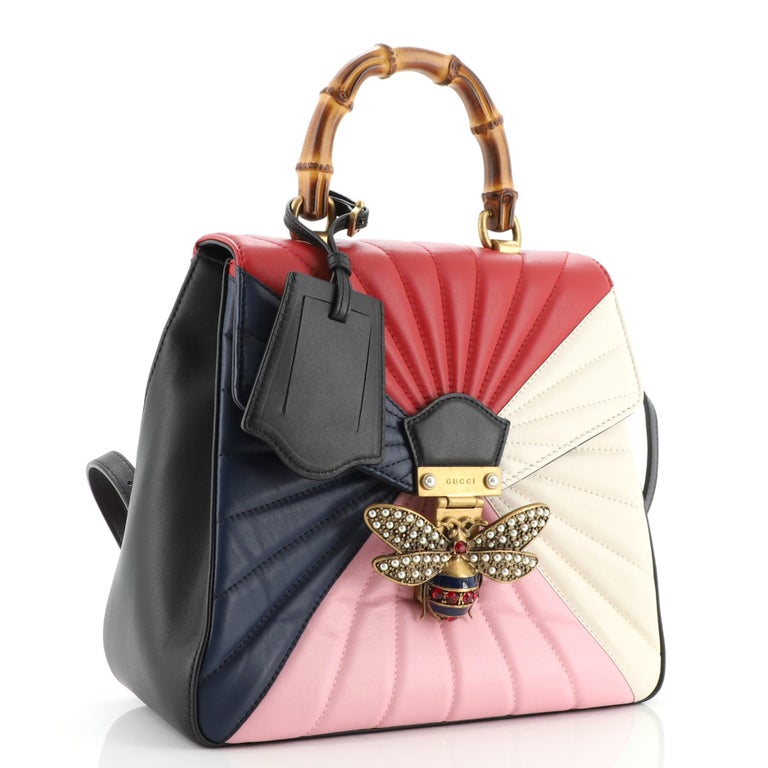 Gucci Queen Margaret Backpack Multicolor Quilted Leather Small at 1stDibs