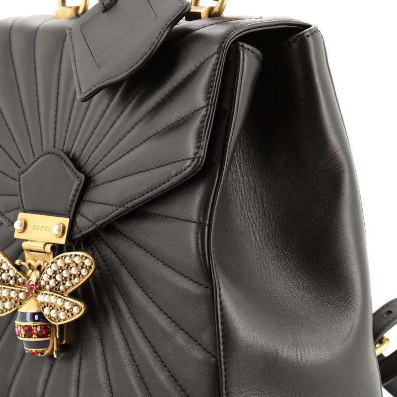 gucci queen margaret quilted leather backpack