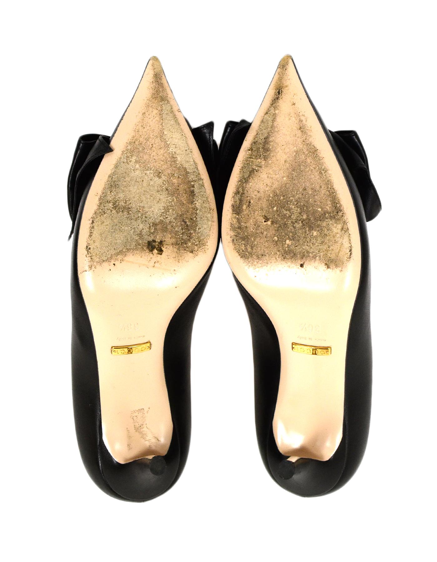  Gucci - Escarpins en cuir noir « Queen Margaret » avec abeilles embellies, taille 36,5 Pour femmes 