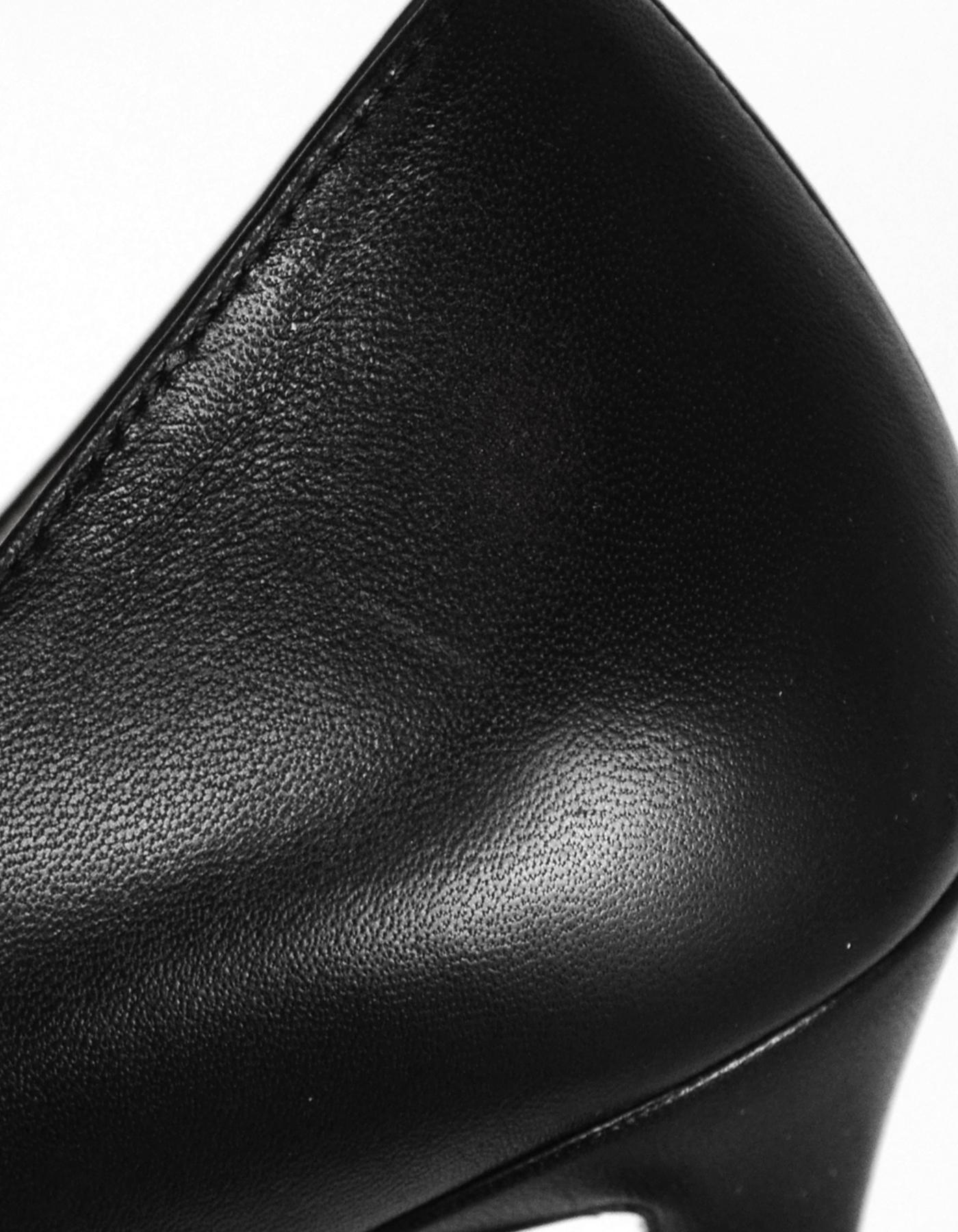 Gucci - Escarpins en cuir noir « Queen Margaret » avec abeilles embellies, taille 36,5 1