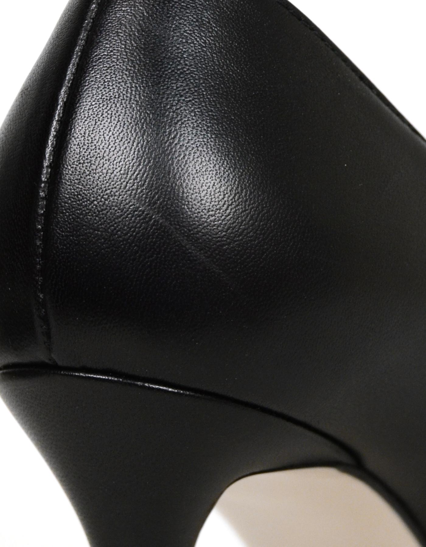 Gucci - Escarpins en cuir noir « Queen Margaret » avec abeilles embellies, taille 36,5 3