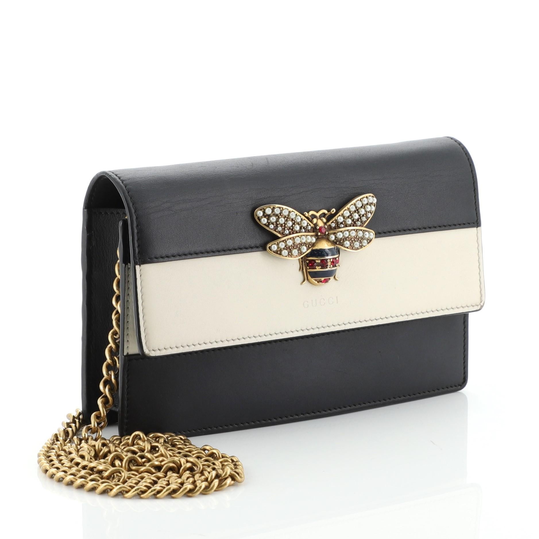gucci queen margaret wallet on chain