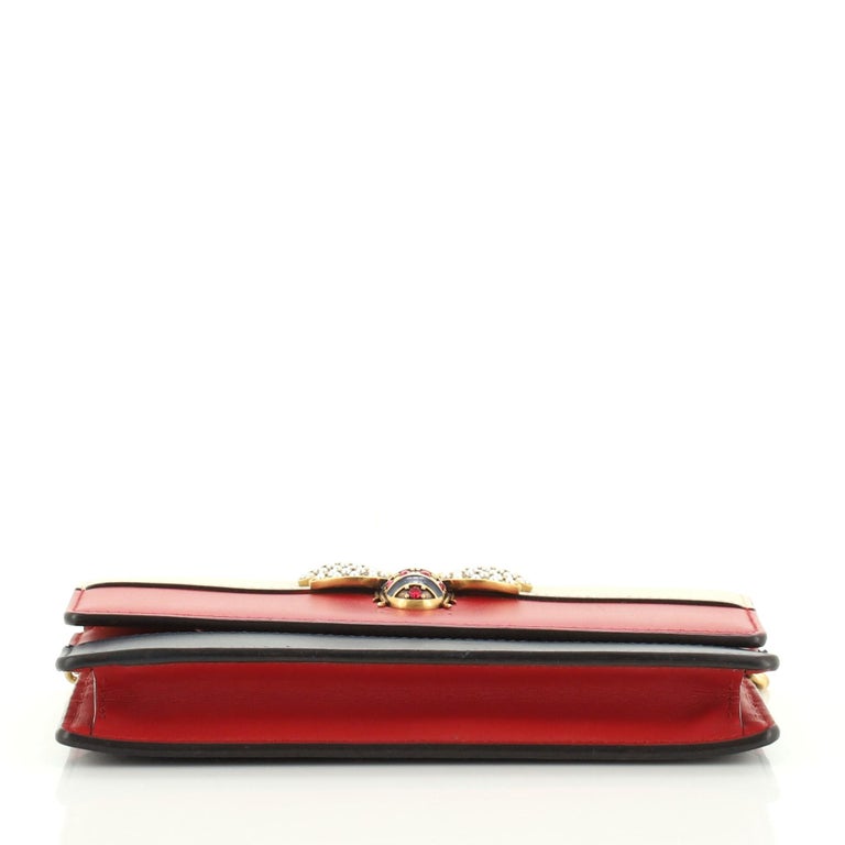 Gucci Queen Margaret Chain Wallet Leather Mini at 1stDibs | queen ...