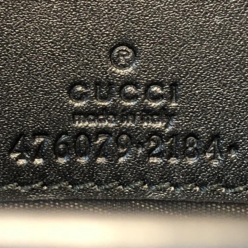 Black Gucci Queen Margaret Chain Wallet Leather Mini