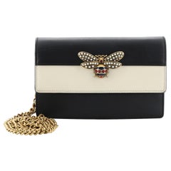 Gucci Queen Margaret Chain Wallet Leather Mini