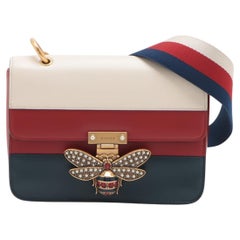 Gucci Queen Margaret Leather Shoulder Bag Tricolor