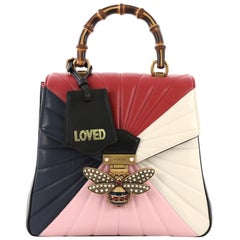 Gucci Queen Margaret Top Handle Backpack Multicolor Quilted Leather Small