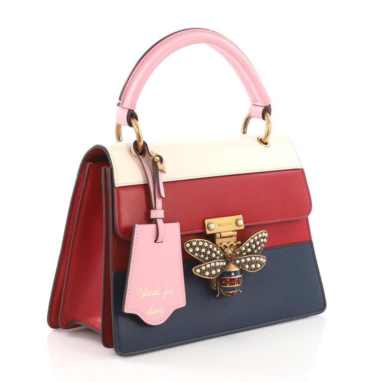 Gucci Queen Margaret Top Handle Bag Colorblock Leather Small at 1stDibs