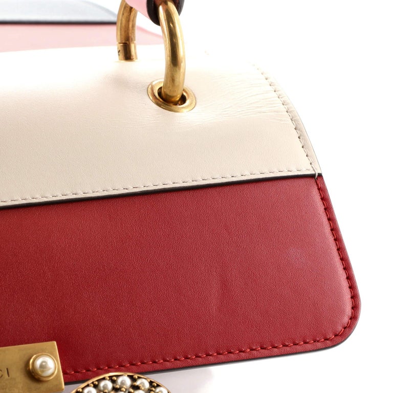 Gucci Queen Margaret Top Handle Bag Colorblock Leather Small at 1stDibs