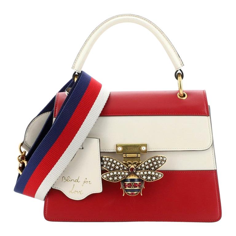 Gucci Queen Margaret Top Handle Bag Colorblock Leather Small at 1stDibs