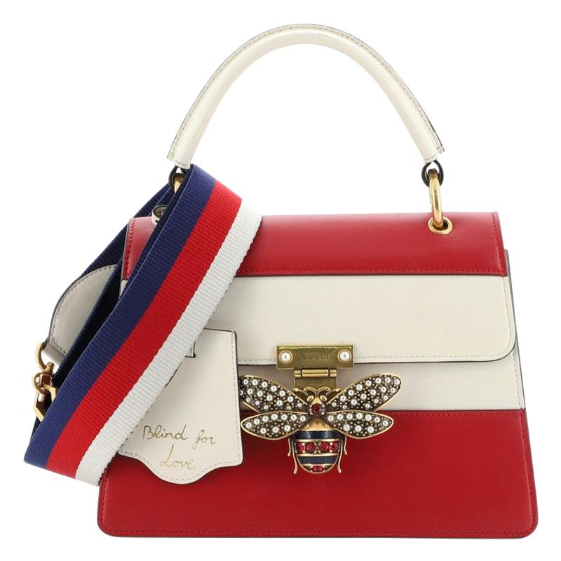 Gucci Queen Margaret Top Handle Bag Colorblock Leather Small