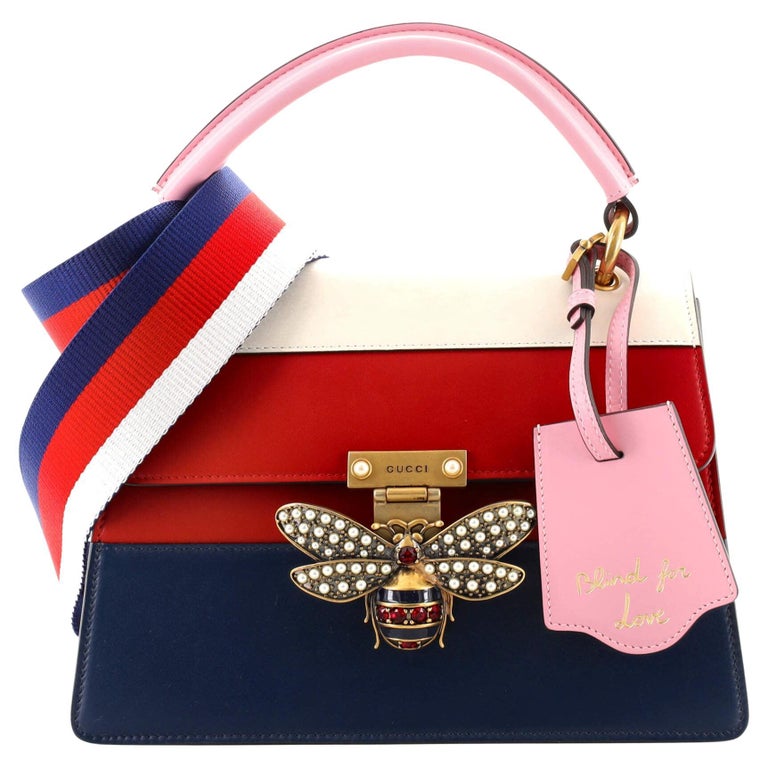 Gucci Queen Margaret Top Handle Bag Colorblock Leather Small at 1stDibs