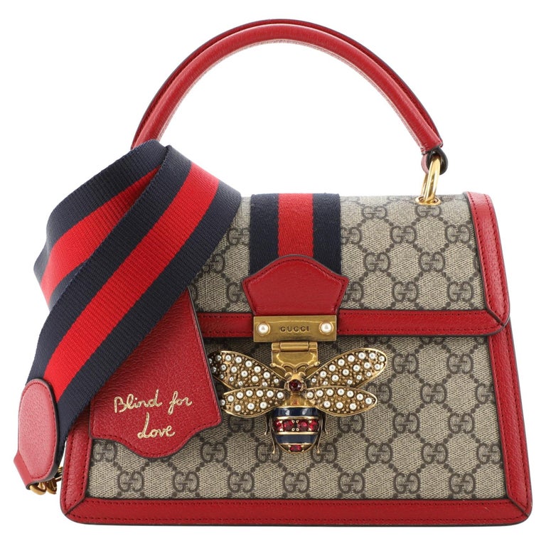 Gucci Queen Margaret Top Handle Bag GG Coated Canvas Small at 1stDibs