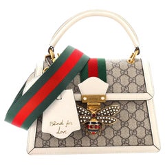 Gucci Queen Margaret Top Handle Bag GG Coated Canvas Small