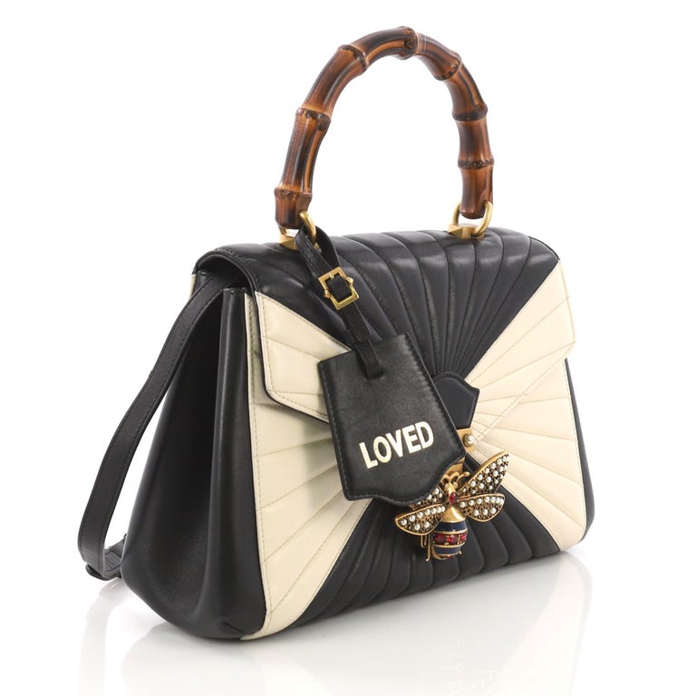 Gucci Queen Margaret Top Handle Bag Multicolor Quilted Leather Medium at 1stDibs