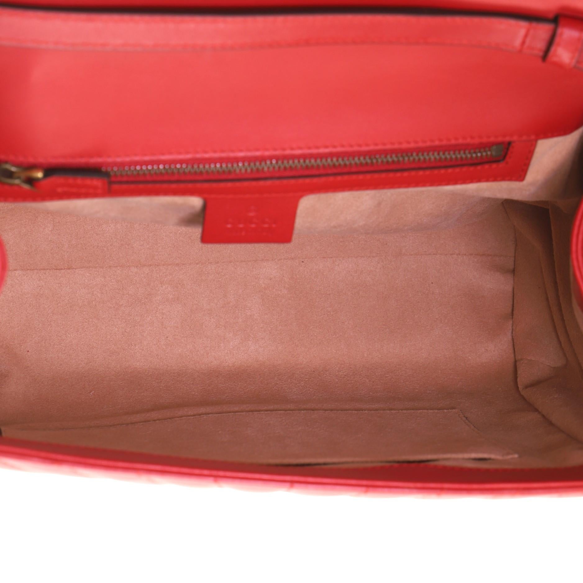 Gucci Queen Margaret Top Handle Bag Multicolor Gestepptes Leder Medium 1