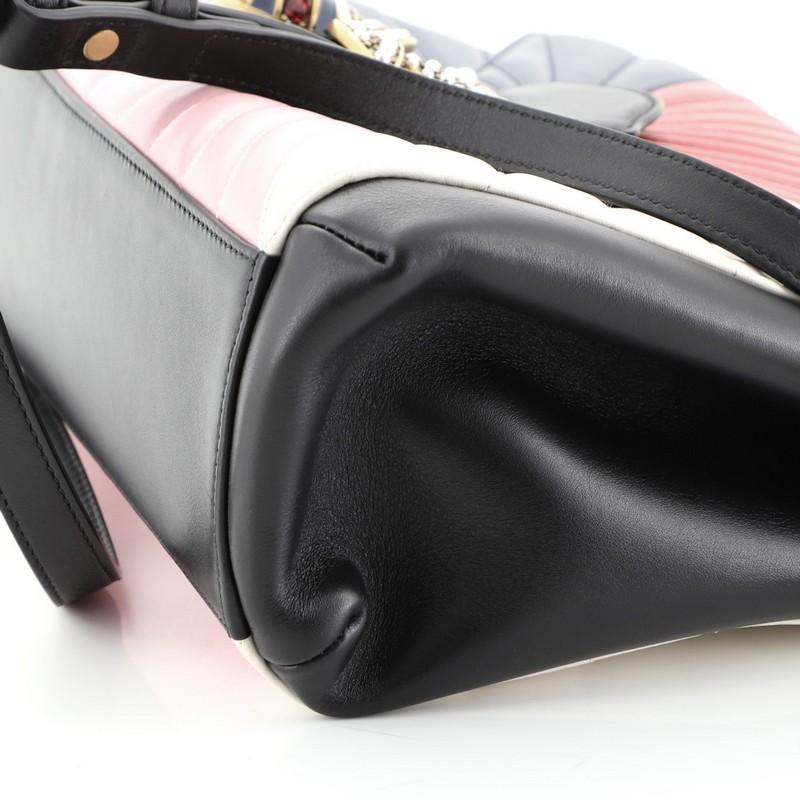 Women's or Men's Gucci Queen Margaret Top Handle Bag Multicolor Quilted Leather Medium