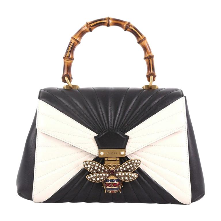 Gucci Queen Margaret Top Handle Bag Multicolor Quilted Leather Medium