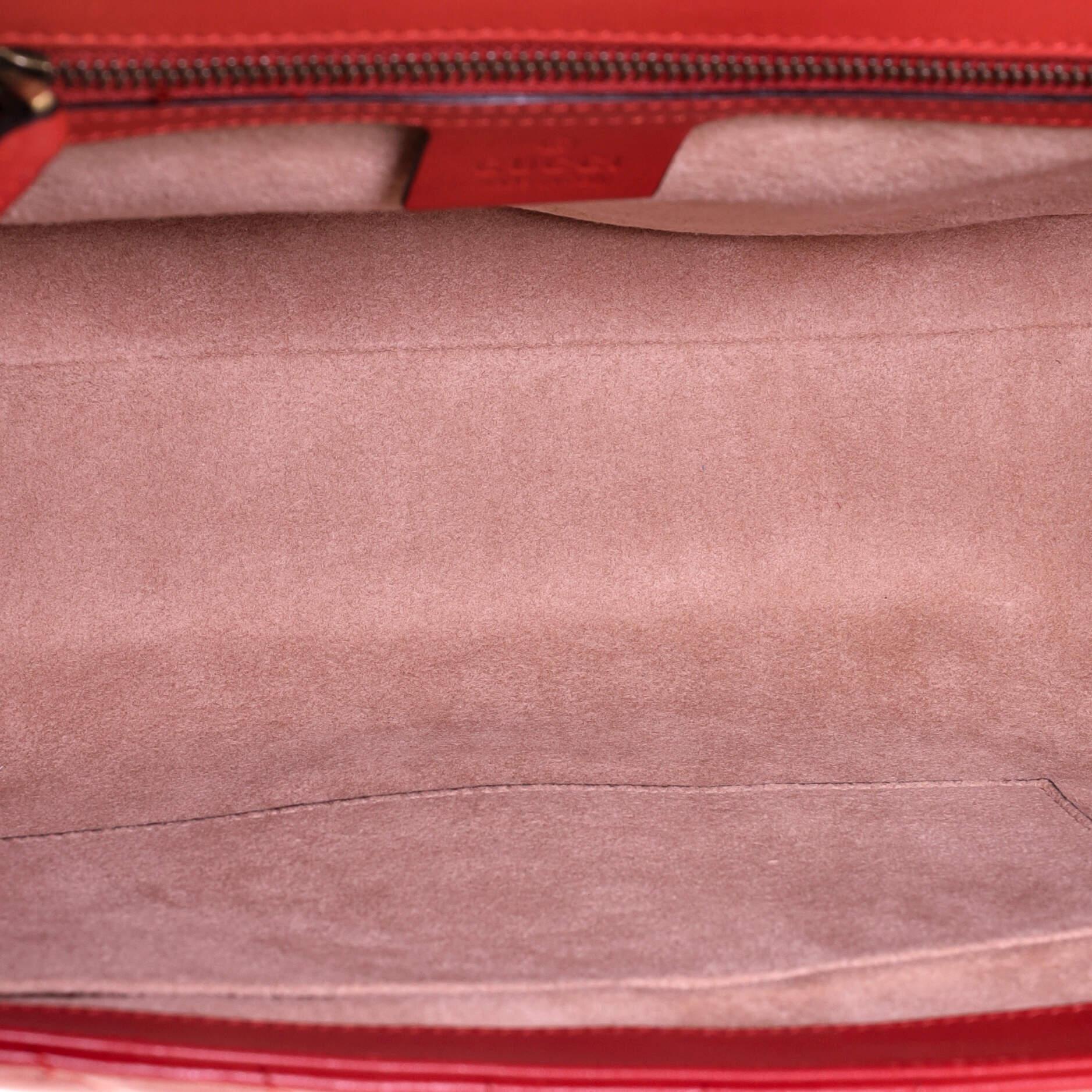 Pink Gucci Queen Margaret Top Handle Bag Quilted Leather Medium