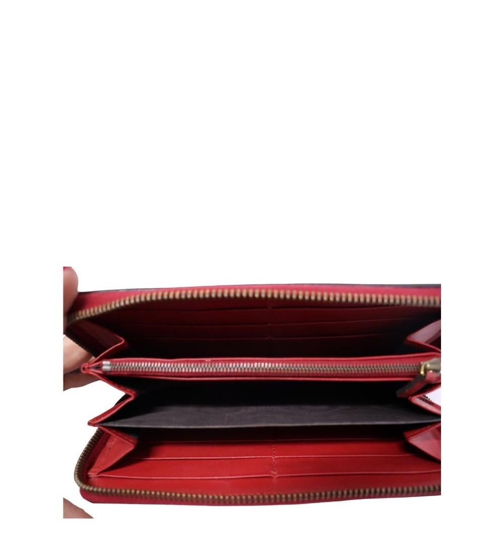 Brown Gucci Queen Margaret Zip Around Wallet For Sale