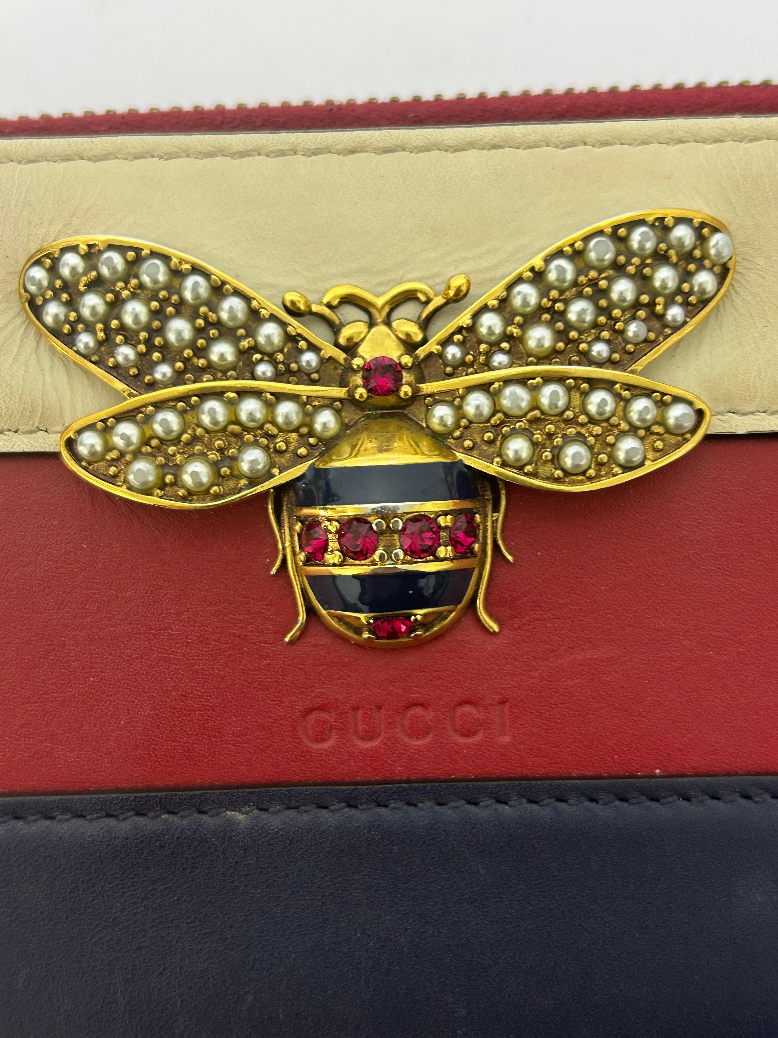 Gucci Queen Margaret Brieftasche mit Reißverschluss im Angebot 2