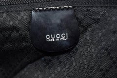 Gucci Quilted Bamboo 2way Tote with Strap 869588 Black Canvas Shoulder Bag