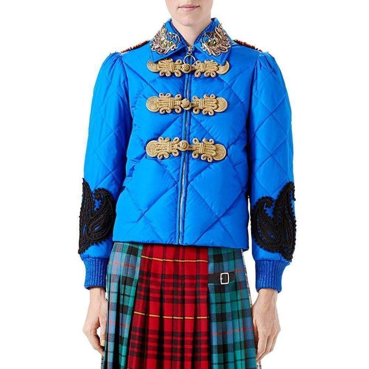 Gucci Quilted Bomber Jacket IT38 In New Condition In Brossard, QC