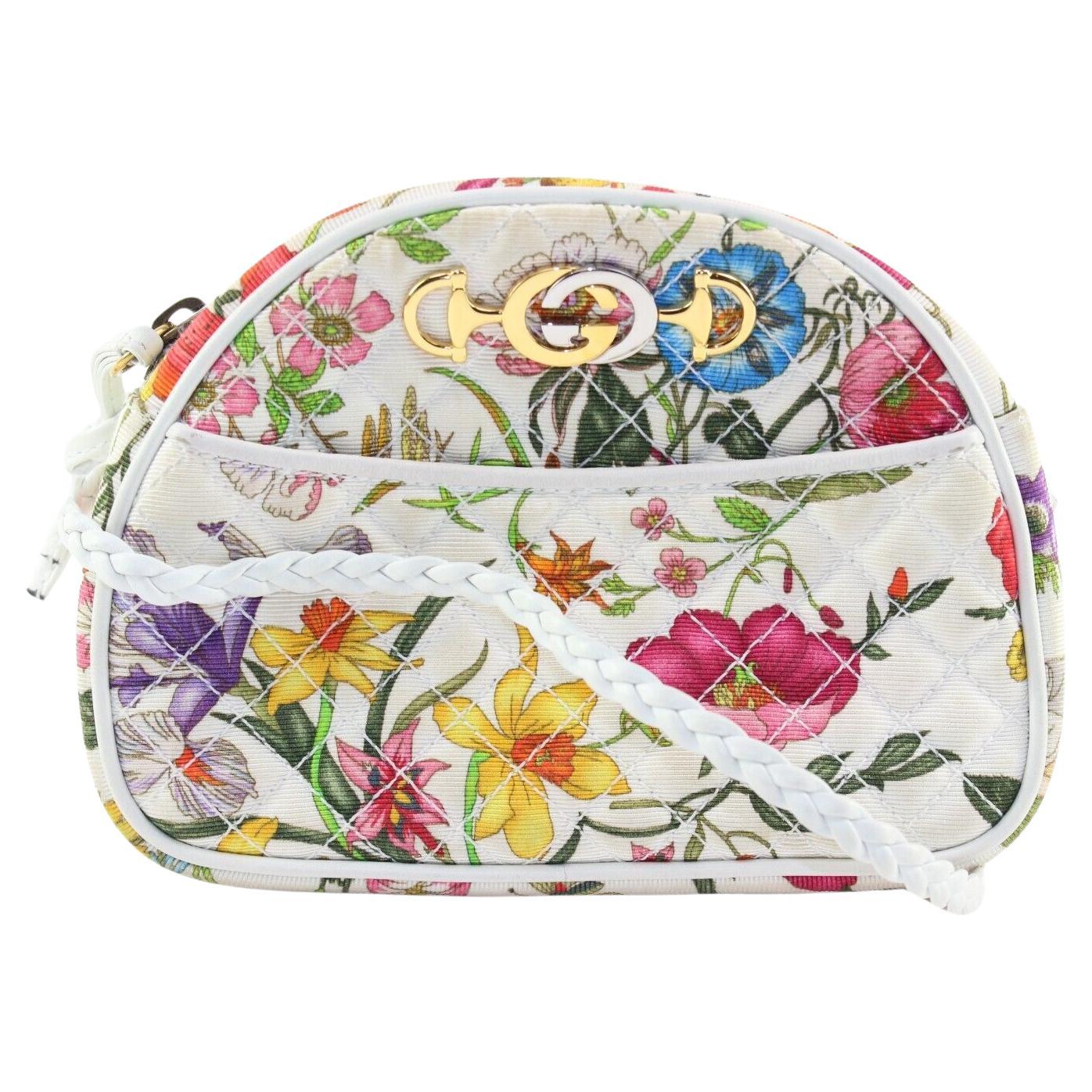 GUCCI Quilted Floral Trapuntata Crossbody 4GK0104K For Sale