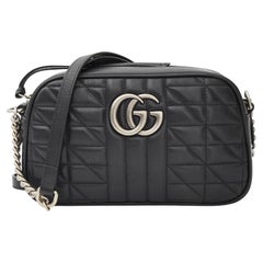 Gucci Quilted Leather Marmont Camera 2.0 Small Shoulder Bag (447632)