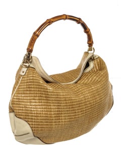 Gucci Rafia Bamboo Bag