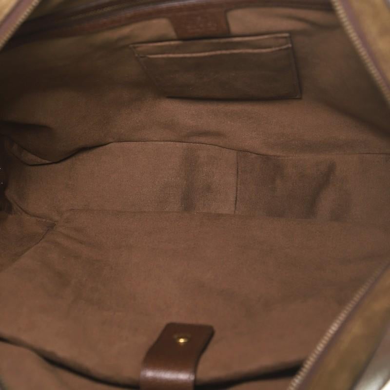 Gucci Rainbow Web Briefcase GG Coated Canvas  In Good Condition In NY, NY