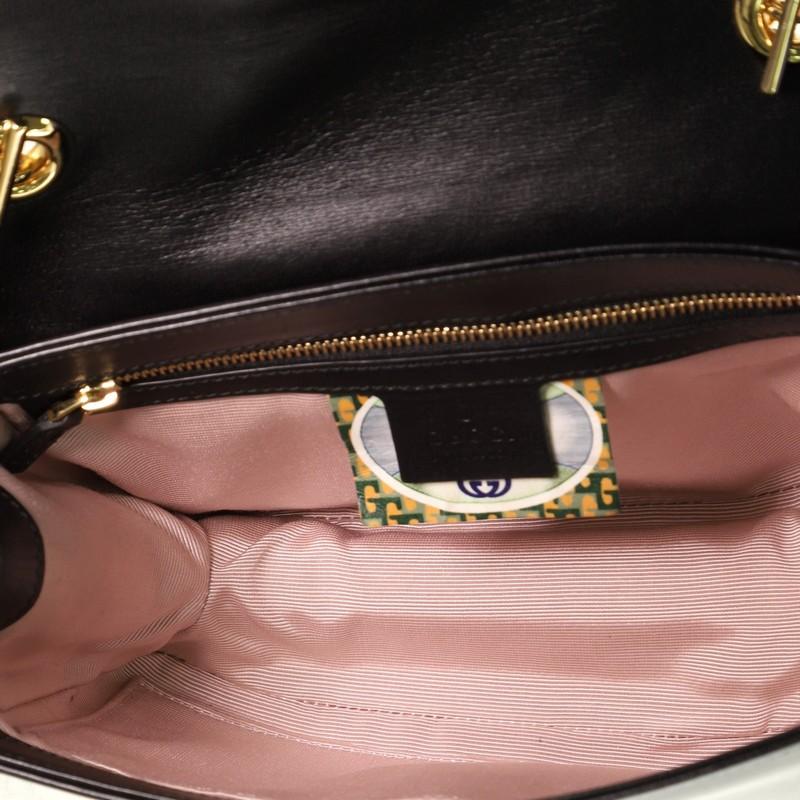 Gucci Rajah Chain Shoulder Bag Leather Small In Good Condition In NY, NY