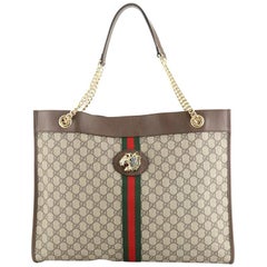 Gucci Rajah Chain Tote GG Coated Canvas Large