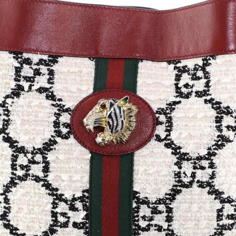 gucci rajah tote tweed
