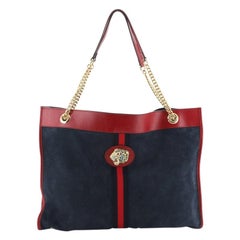 Gucci Rajah Chain Tote Suede Large