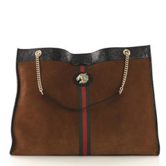 Gucci Rajah Chain Tote Suede XL