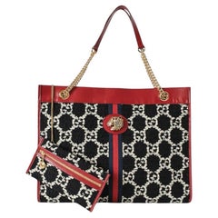 Gucci Rajah Large Tweed GG Nera Rossa