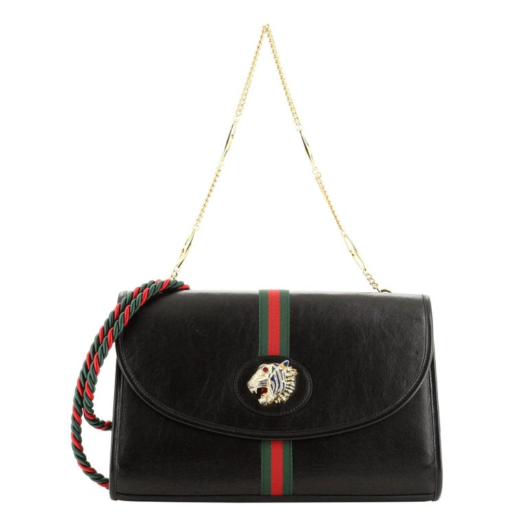 Gucci Rajah  Chain Shoulder Bag Leather Medium at 1stDibs chain
