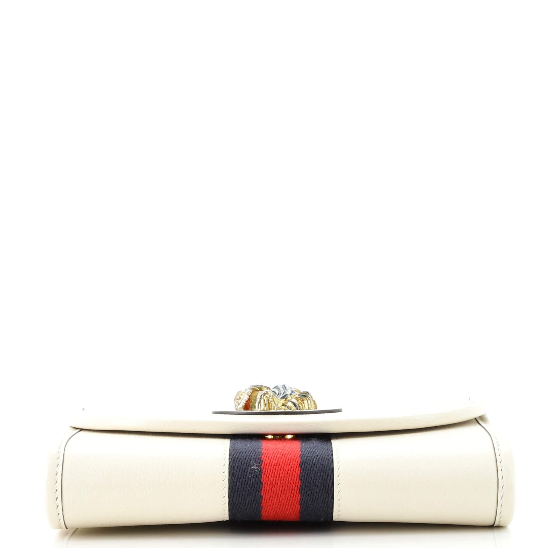 Women's or Men's Gucci Rajah Web Chain Shoulder Bag Leather Mini