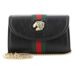 Gucci Rajah Web Chain Shoulder Bag Leather Mini