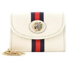 Gucci Rajah Web Chain Shoulder Bag Leather Mini