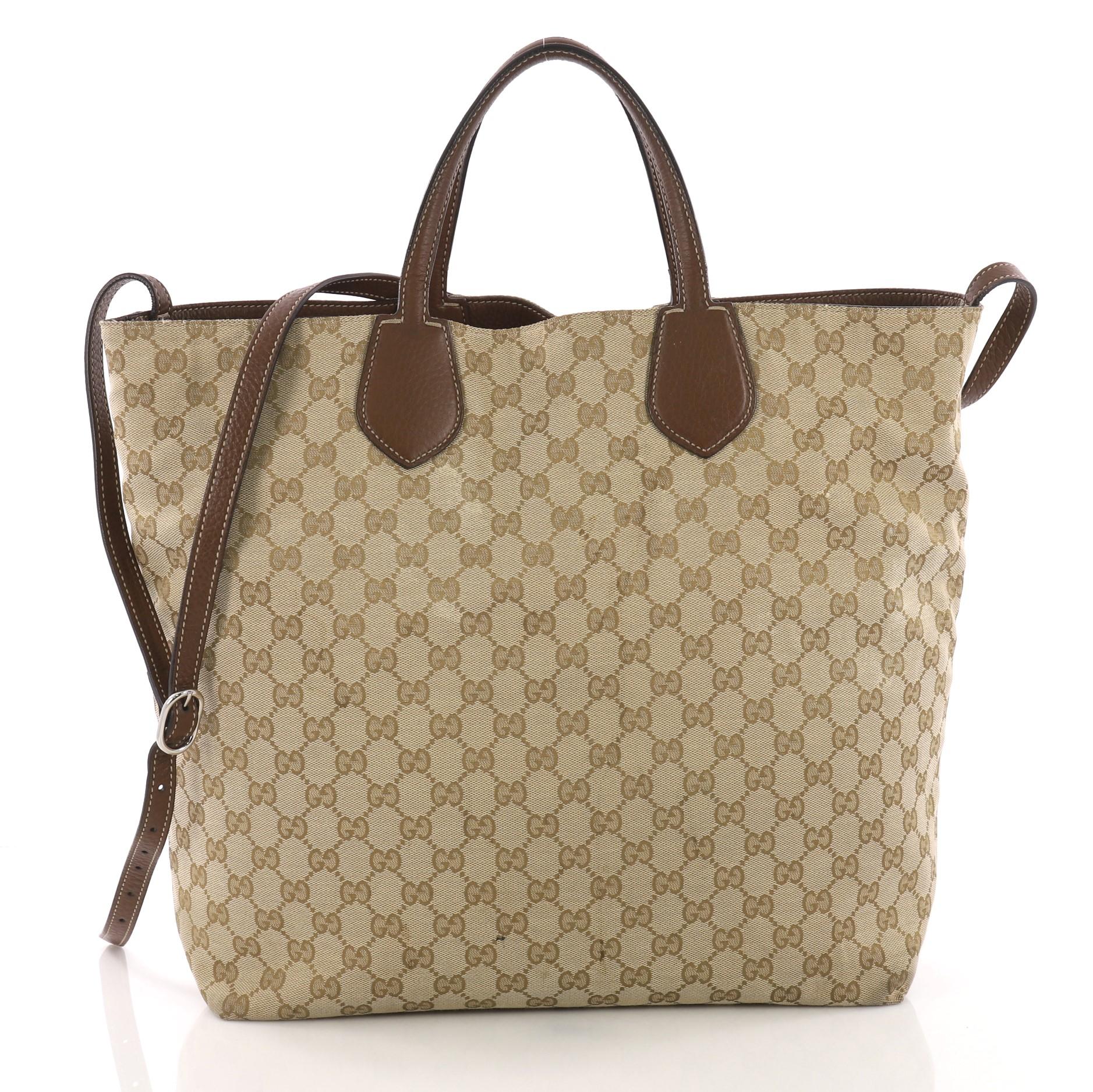 Gucci Ramble Reversible Tote GG Canvas and Leather Large 1