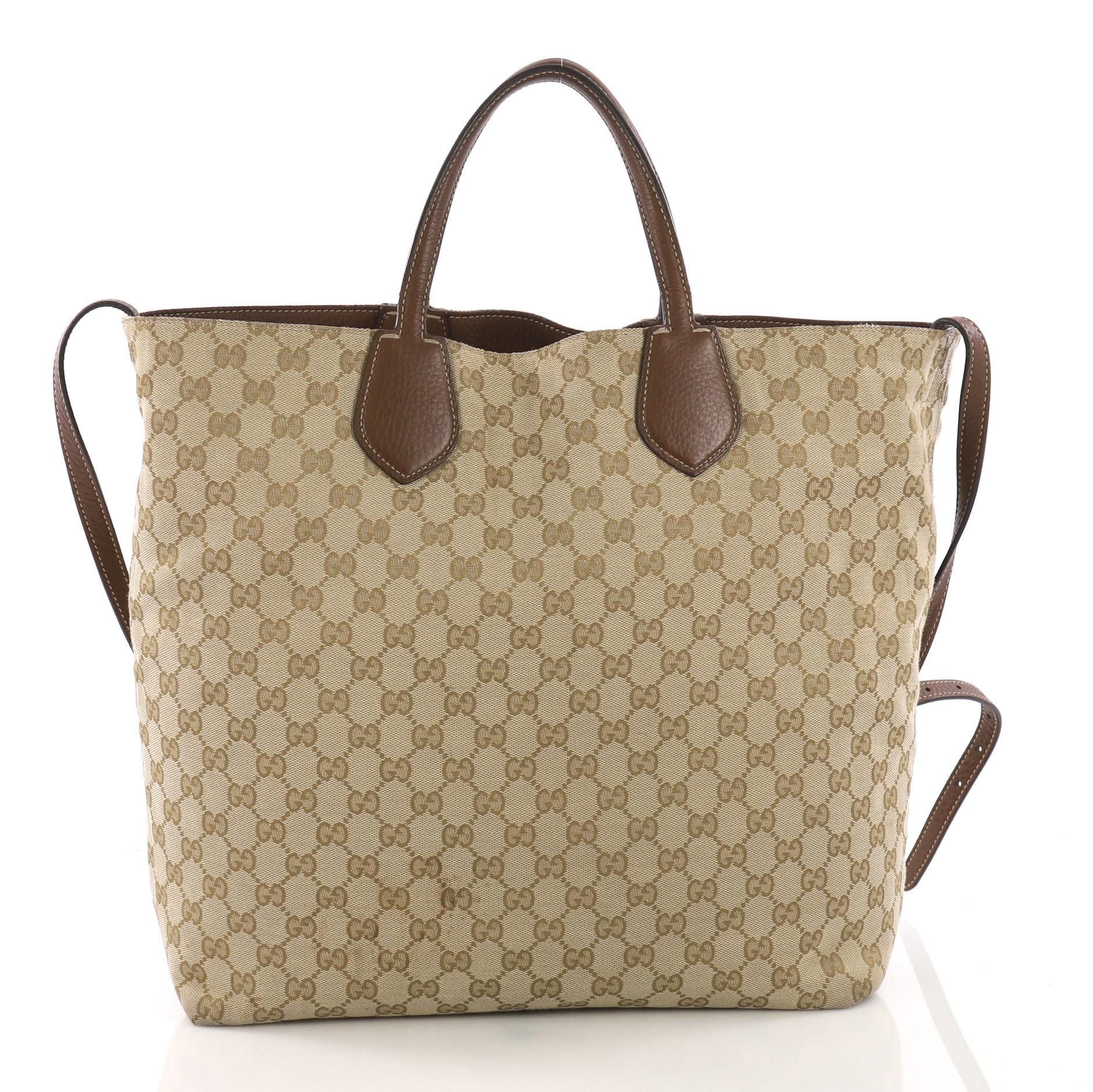 Gucci Ramble Reversible Tote GG Canvas and Leather Large 3